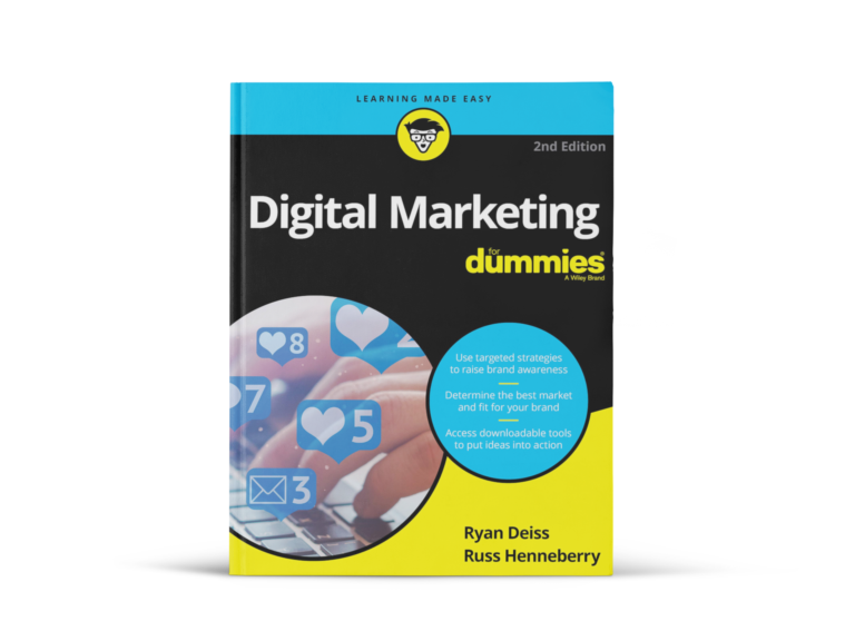 The book cover for Digital Marketing For Dummies